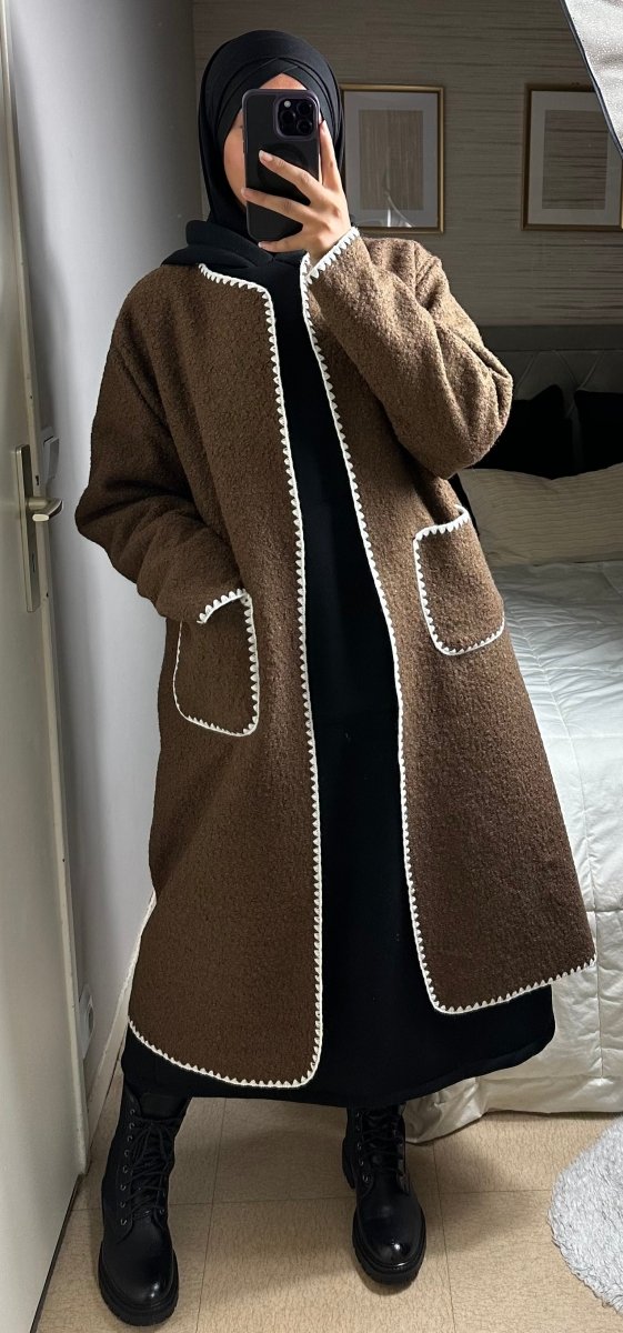 Manteau Amaya Marron - BYAMAYACO